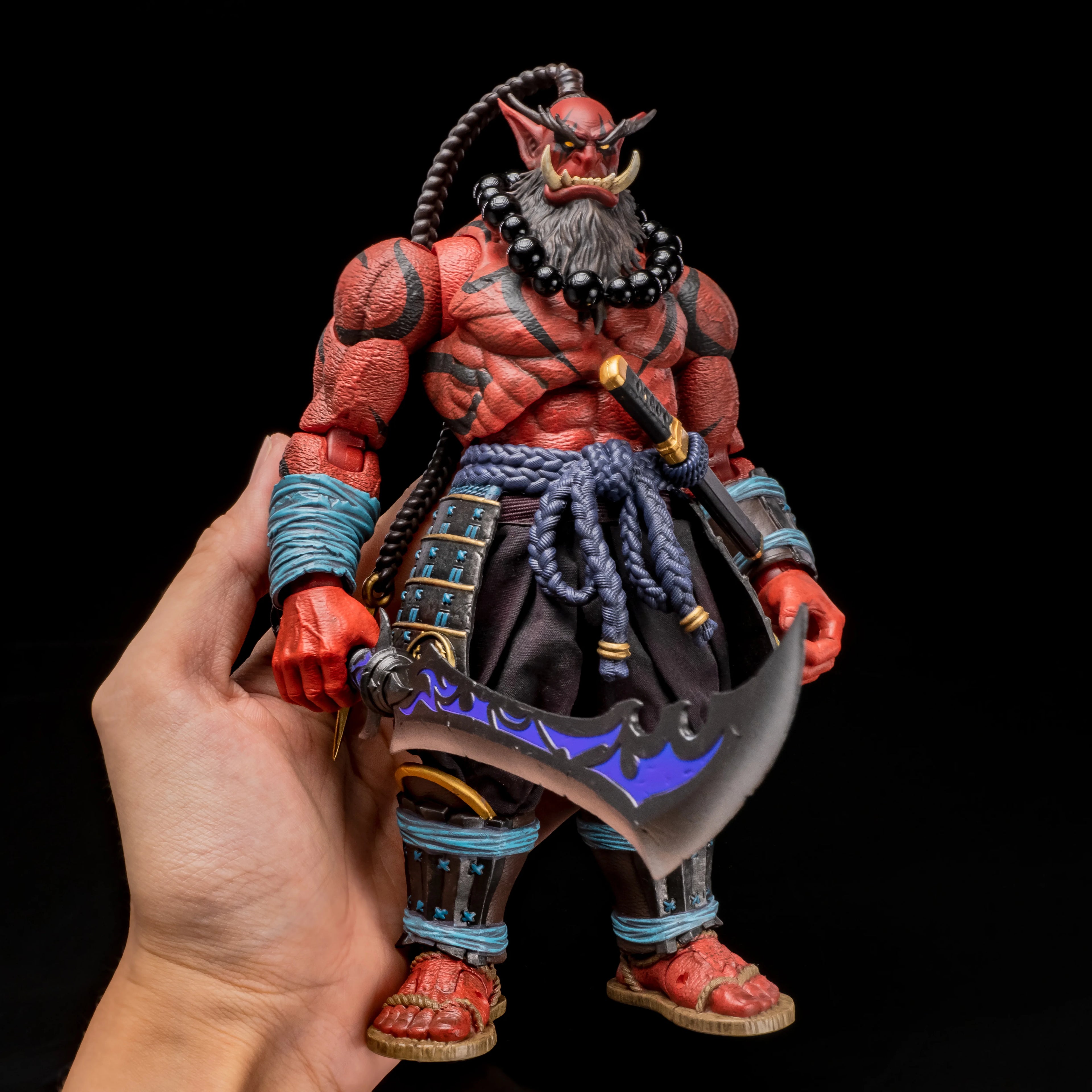 Metytoyz 2024 New Burningblade Clan Theblademaster Red Version 8" Scale 20cm Action Figure Samuro Collectible Model Gift