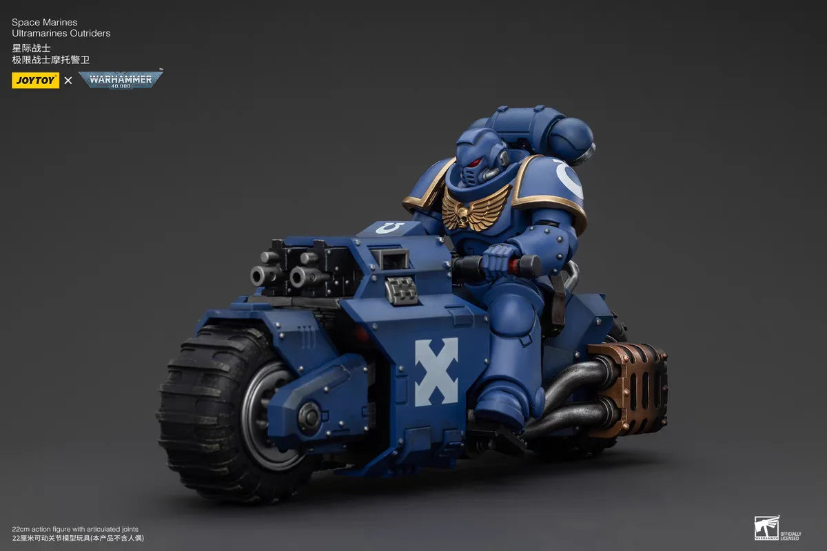 JOYTOY 1/18 Action Figure Warhammer 40K Space Marines Ultramarines Outriders Toys Model Ornaments Collection Gifts