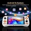 A25P K56 Handheld Video Game Console 5.5" Touch Screen Android 14 WIFI5 50 Emulators For PS1/For PSP/DC/SS Retro Game Player C