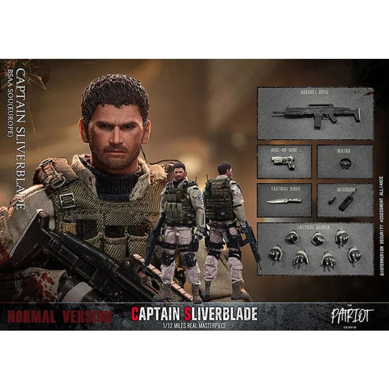 Presale 1/12 Resident Evil Movable Joint Military Dolls Action Figures Model for 6-inch Soldiers Collect Ornaments Display