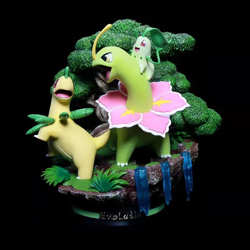 Pokemon Evolution Eevee Anime Figure Charizard Raichu Mewtwo Dragonite Venusaur Gengar Illuminous Figurine PVC Statue Model Toys