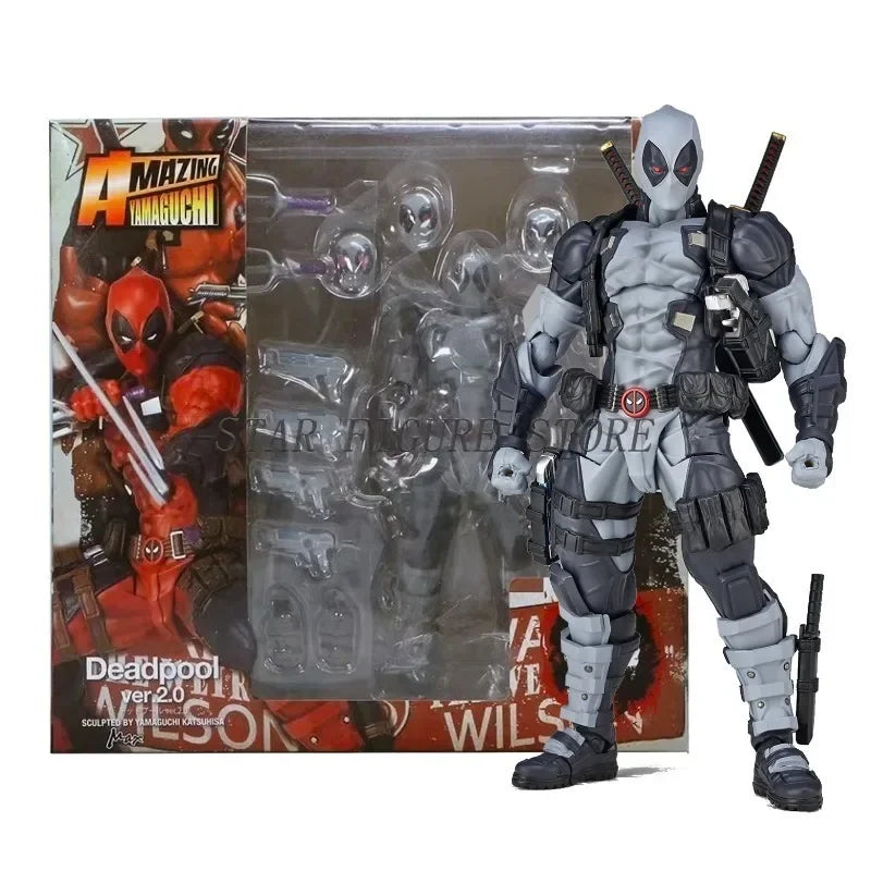 Amazing Yamaguchi Arkham Knight Action Figure Anime Movable Collectible Model Revoltech Arkham Asylum Bruce Wayne Figurine Toys