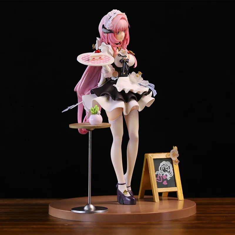 Damomaru Elysia Pink Sweetheart Housemaid Collectible Action Figure - Beautiful Girl Theme Garage Kit Toy for Game Fans