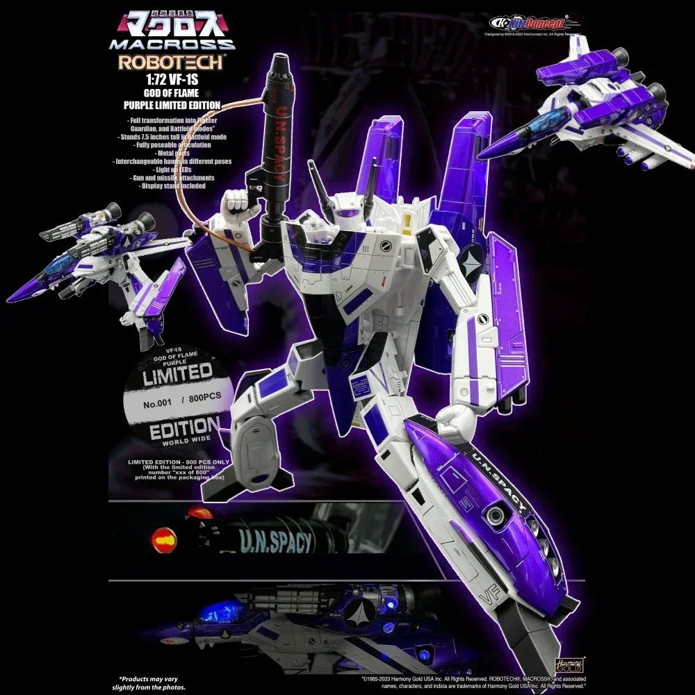 Add in-stock items to favoritesKitzConcept Macross Robotech VF-1S VF1S Limited Edition with Super Space Parts KIT Luminous LED A