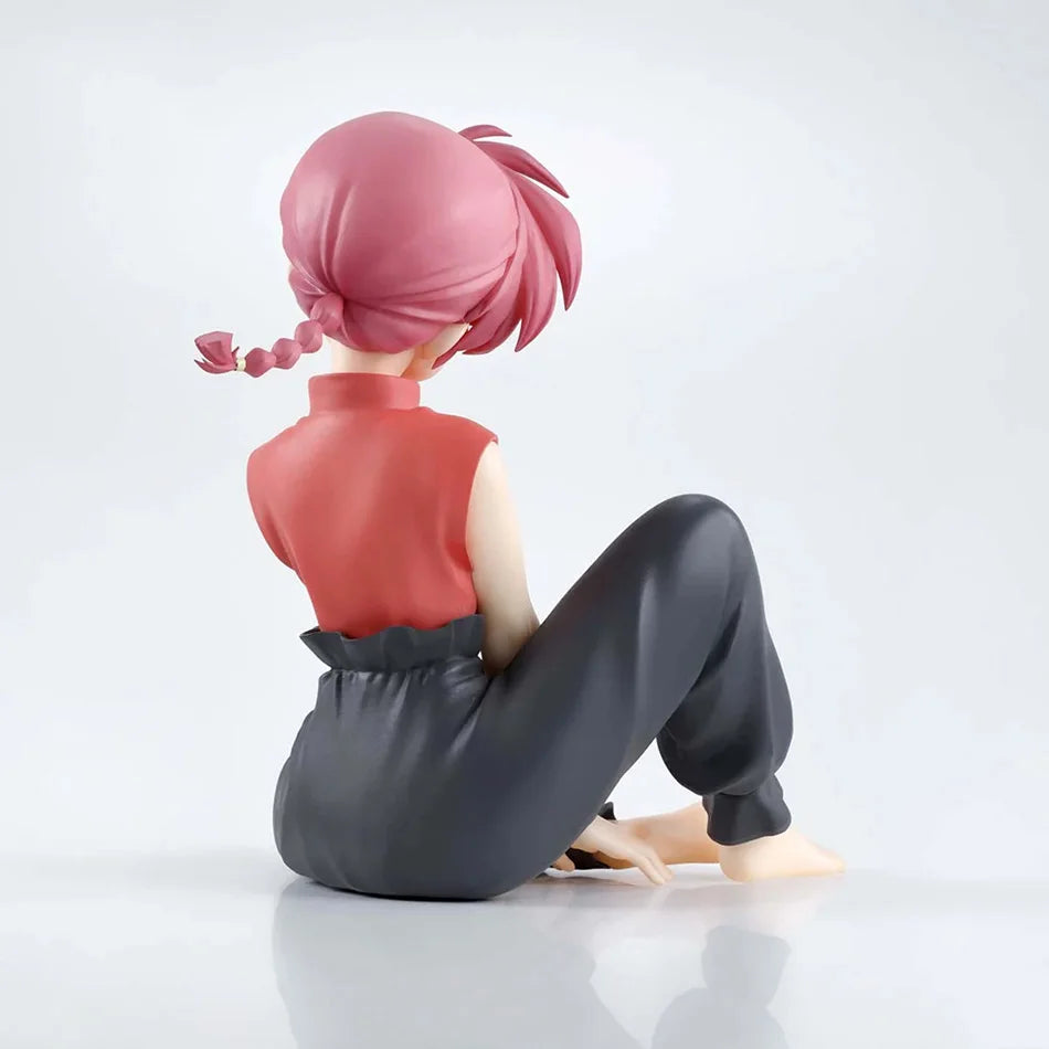 Original BANDAI BANPRESTO Ranma 1/2 Ranma Akane Tendo Shampoo Relax time Anime Figure Toys PVC Model Collection Doll Gift