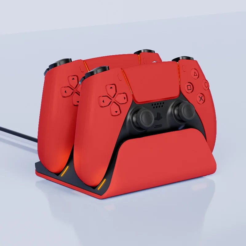 Schnelle Ladestation für PS5-Controller Dual Wireless Gamepad-Ladestation PlayStation 5 Ladeständer Zubehör