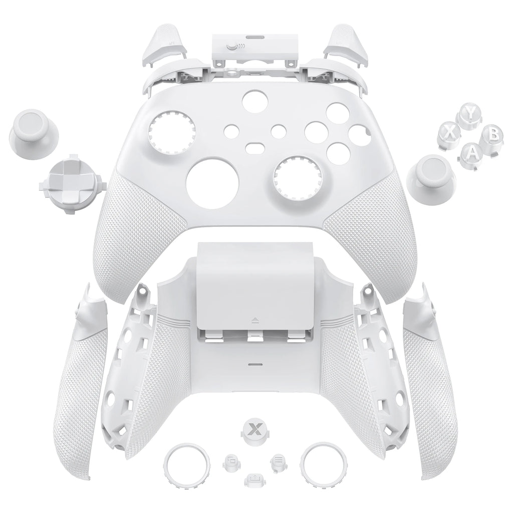 eXtremeRate ASR-Version, vollständiges Set an Shell-Tasten für Xbox Core Controller (Xbox Series X &amp; S Controller) – Diamantstrukturiertes Schwarz