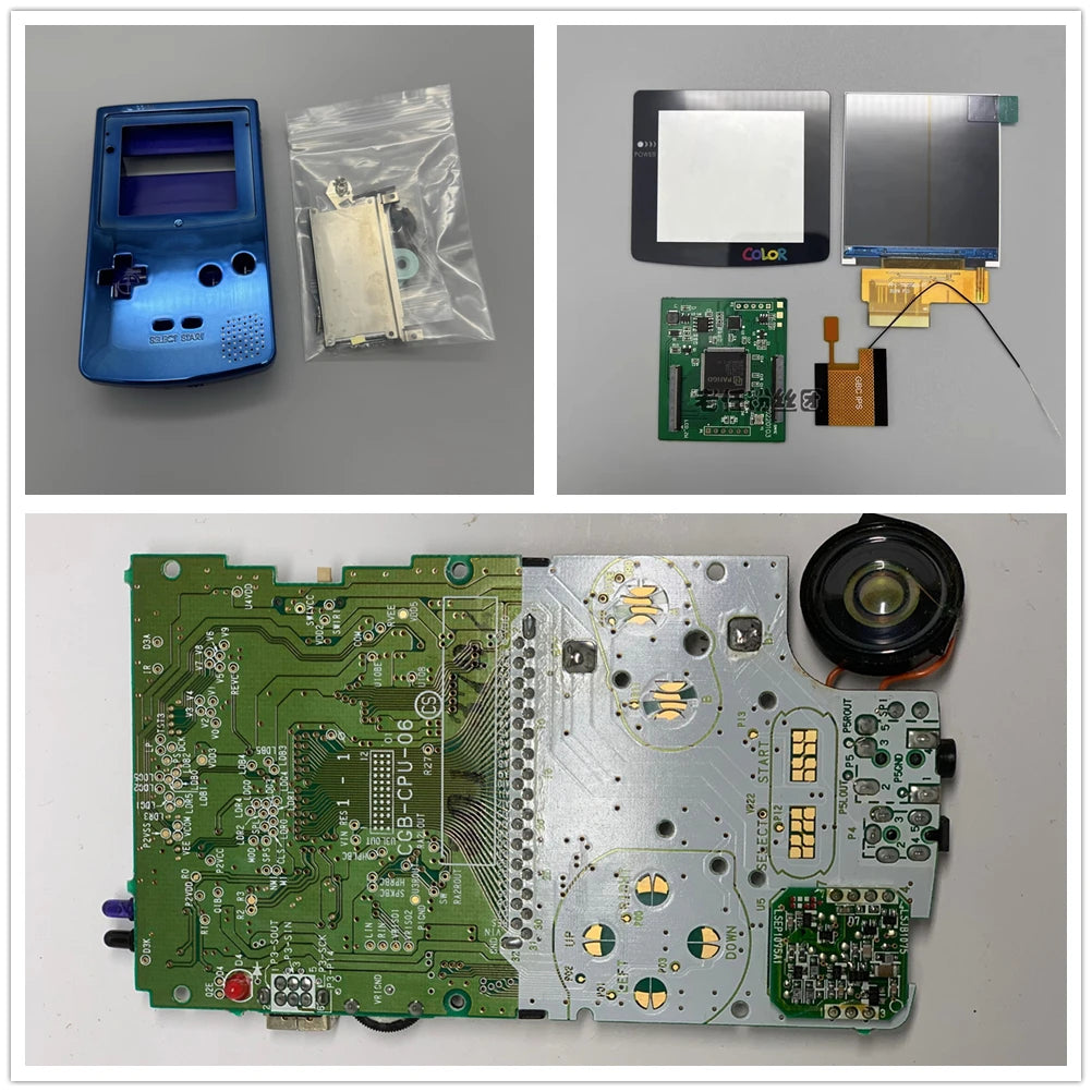 GBC New Casing and Original Motherboard 2.6 Inch LCD Display Screen for GAMEBOY COLOR GBC IPS LCD Retro Handheld Game Console