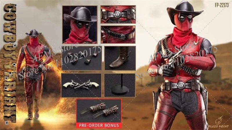 FP-22173 1/6 Scale Collectible Figure Cowboy Variant Deadpool‌ Full Set 12Inch Action Figure Men Soldier Model Toys Doll