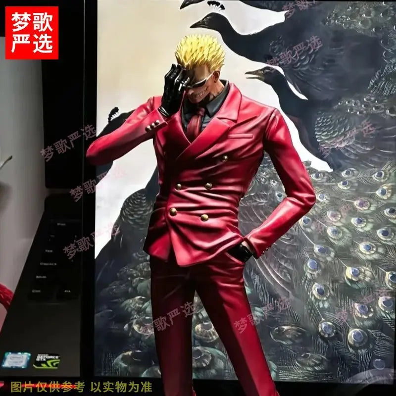 NEW 28cm ONE PIECE Anime Figures Donquixote Doflamingo Figures PVC Statue Collection Model Room Decoration Birthday Gifts Toys