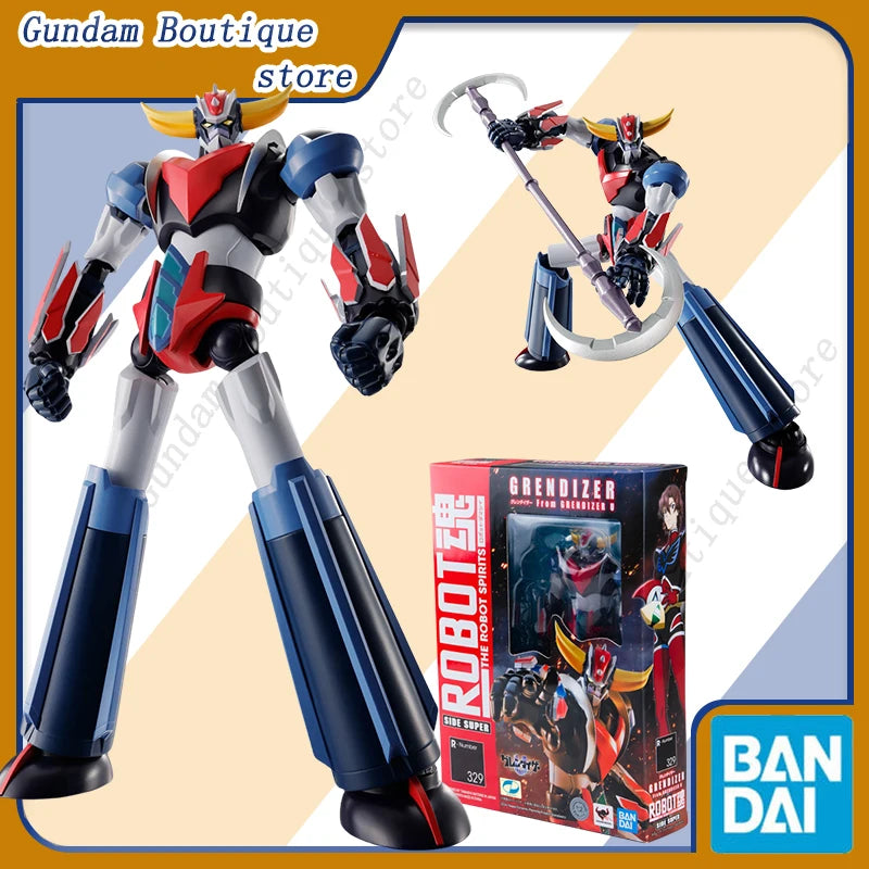 Bandai Genuine THE ROBOT SPIRITS 329 UFO Robot From GRENDIZER U Anime Action Figure Model Toys Collectible Ornaments Gift Kids