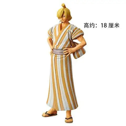 Anime One Piece Luffy Zoro Chopper Nami Brook PVC Figurensammlung Modell Raumdekoration Ornamente Kinderspielzeug Geschenke