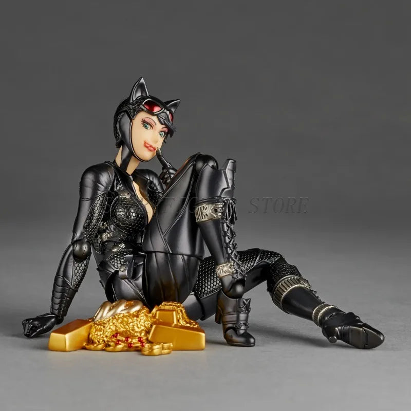 Revoltech Catwoman екшън фигурка PVC подвижен модел играчки Kaiyodo невероятна Yamaguchi Селина Кайл фигурка антигерой колекция кукла