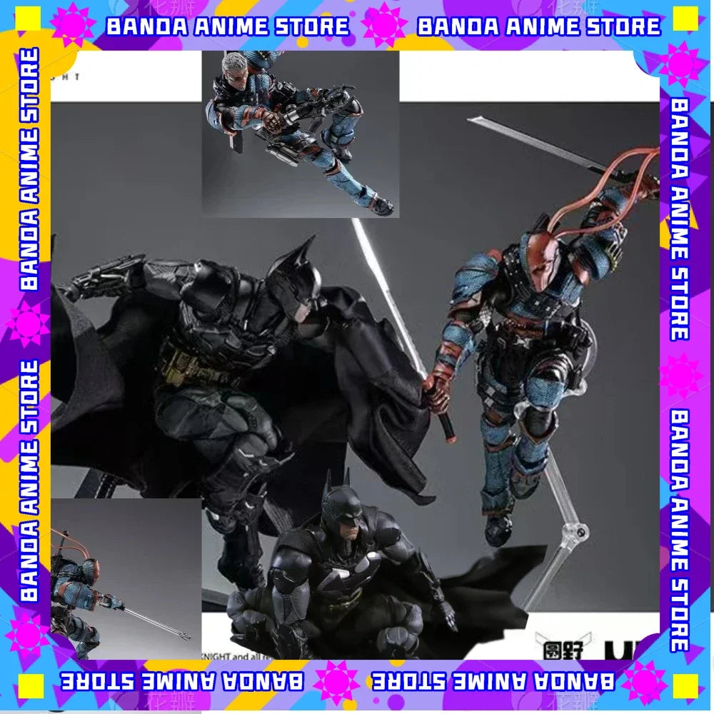 In stock LPZZ  DC Toys 1/12 Arkham Knight Figure Deathstroke and Batman Action Figures Finegures Batman Multiverse Superman Gift