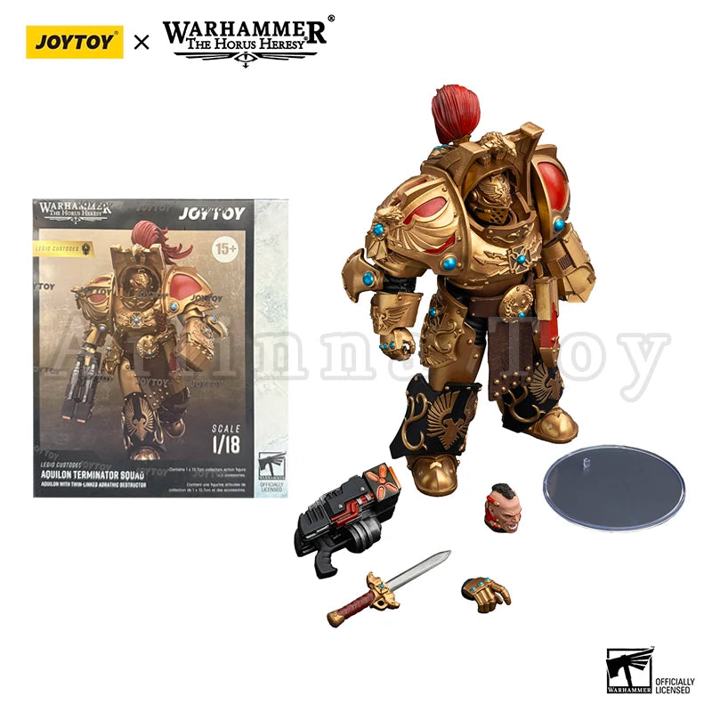 JOYTOY 1/18 Action Figure 40K The Horus Heresy Legio Custodes Adeptus Custodes Figures Achillus Dreadnought Anime Military Model