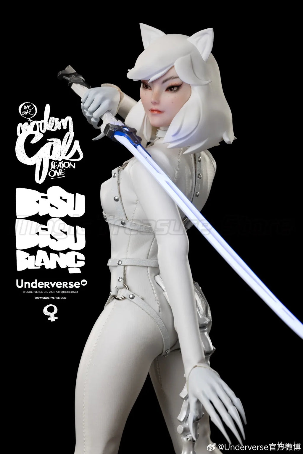 【MT】Original Underverse MODERN GALS Christmas Limited Edition "Catwoman" Bisu Bisu Blanc 1/6 Action Figure Model Toys
