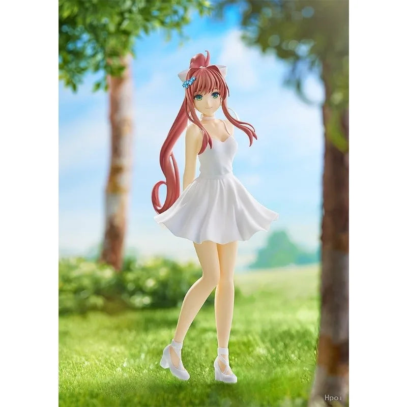 In Stock Original GSC POP UP PARADE Monika White Dress Ver. in Stock Anime Action Figures Model Toys Gift Collection