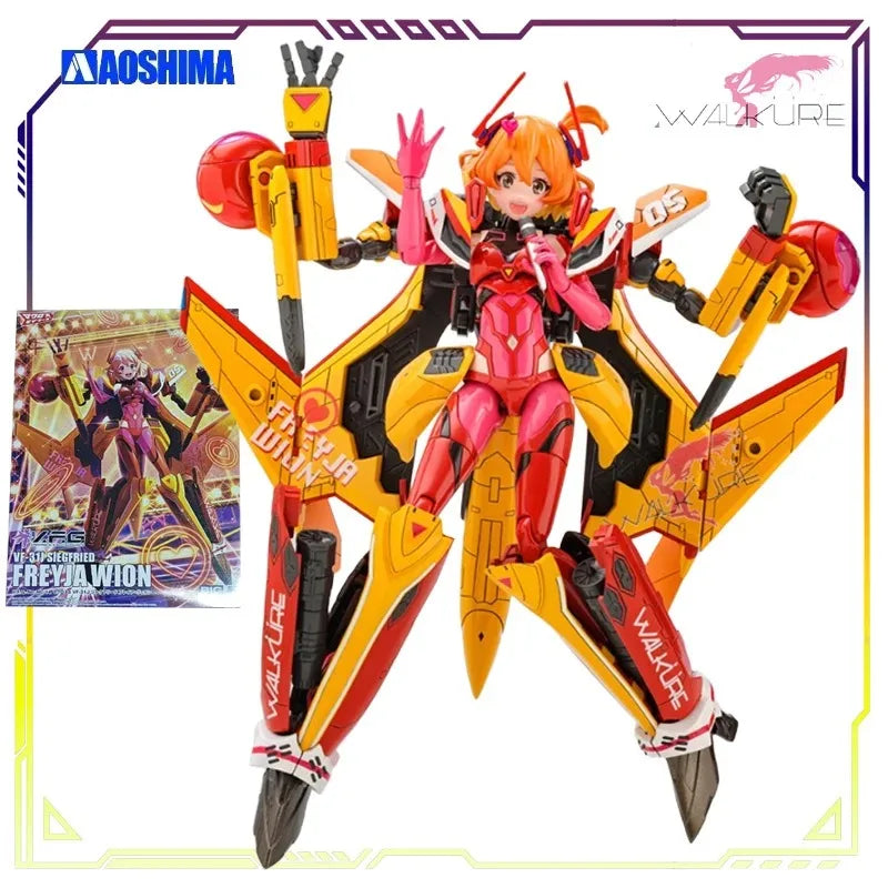 Spot Supply AOSHIMA Original ACKF V.F.G VF-31J Macross Collectible Assembly Model Kit Action Figure Toys Gifts for Boys