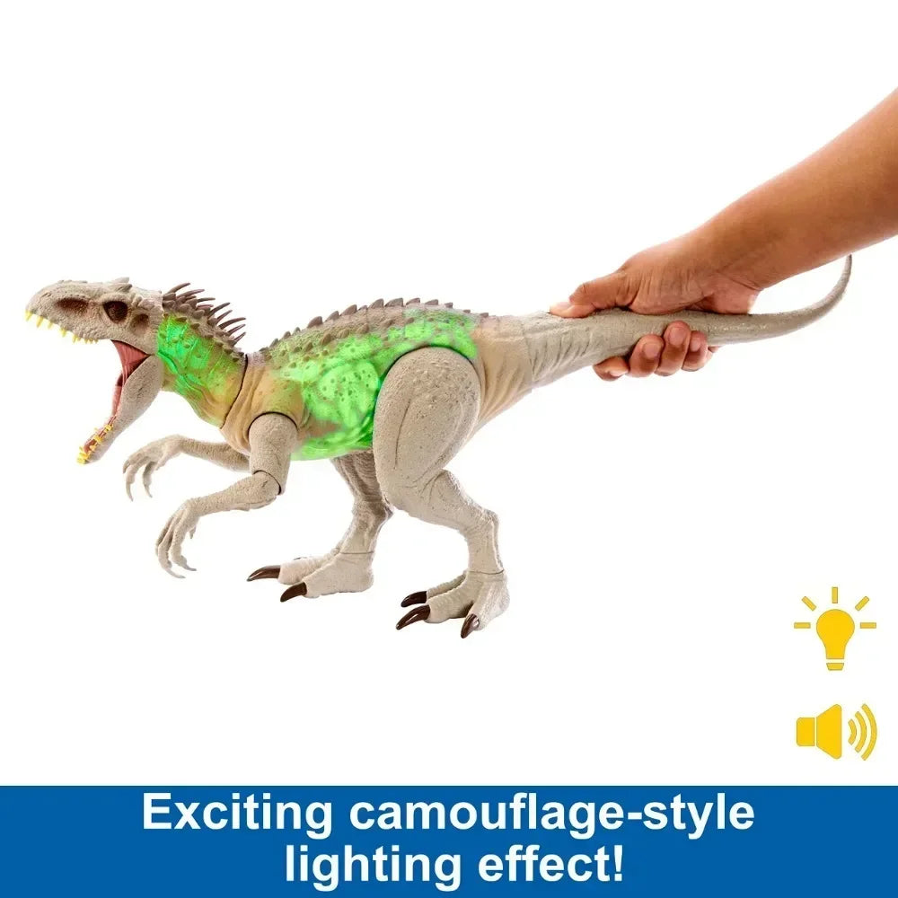 Jurassic World Indominus Rex Dinosaur Toy with Lights, Sounds & Motion, Camouflage 'n Battle I-Rex Jurassic Park Dinosaurs Toys