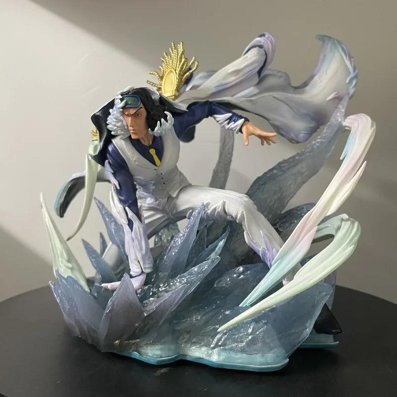 One Piece Kuzan Action Figure 25.5cm Manga One Pieces Aokiji Figurine Anime Peripheral Collectible Model Figuras GK Statue Gift