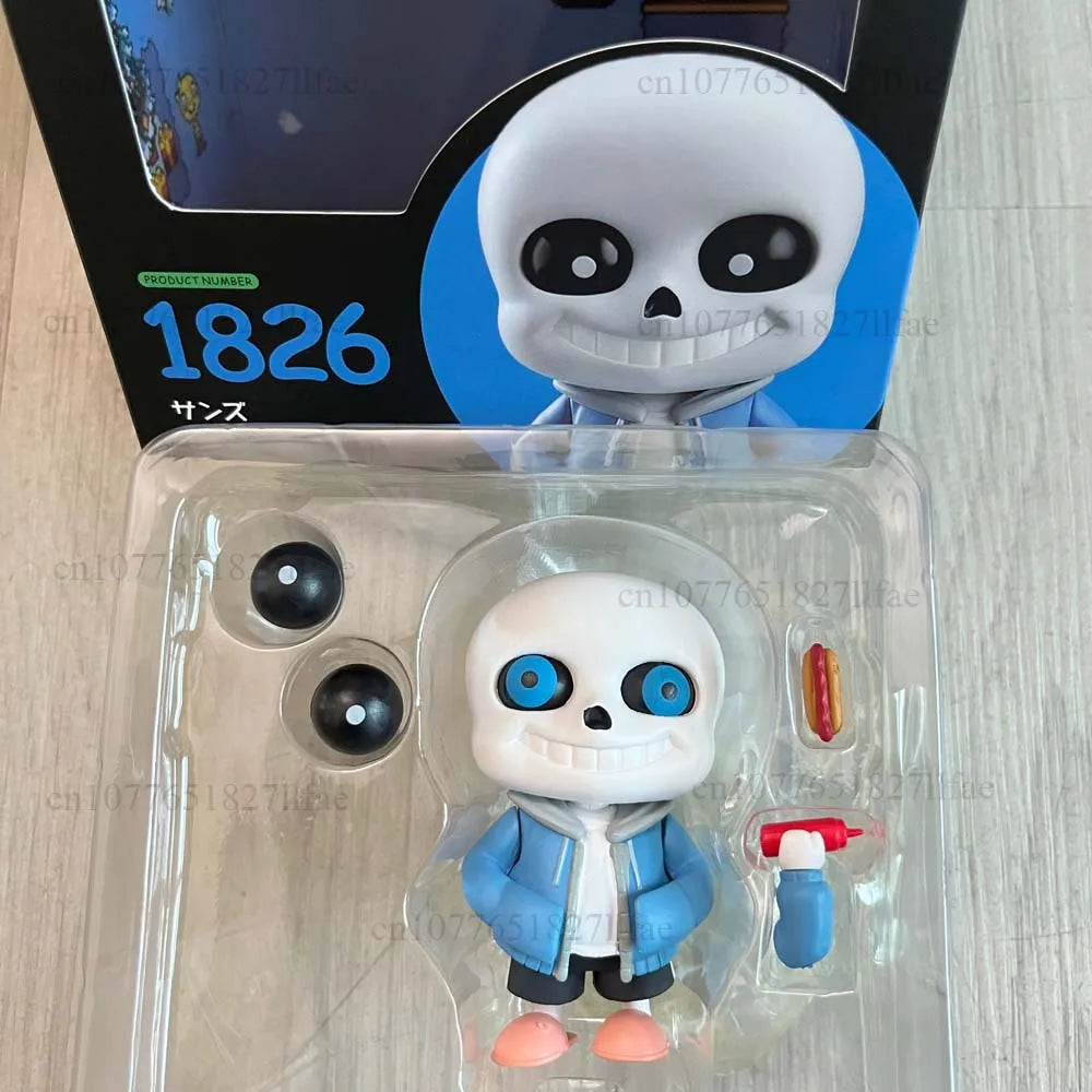 Undertale 1826 Sans Action Figure Model Toys Collectible Joint Movable Doll Bookshelf Decoration Present For Friends Cute Doll