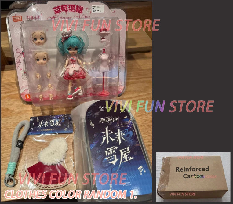 In Stock FANTASTICS HATSUNE MIKU Strawberry Cake WITH YOU 2025 SERENDIPITYEDITION Q Ver. VIVID ECHOES Movability Mooel Toys
