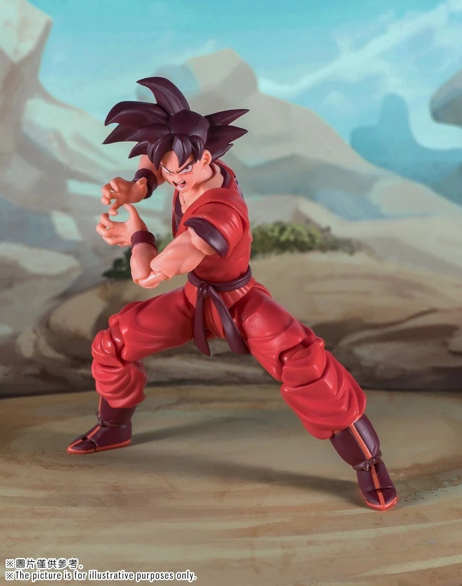 Demoniacal Fit Dragon Ball Z SHF Son Goku Kaio Ken Scarlet Martial Artist 16000 Power Level Action Figure Collectible Model Gift