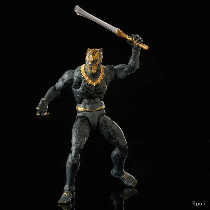 Original Hasbro Marvel Legends Series BLACK PANTHER Killmonger Anime Figure Toy Collection Model