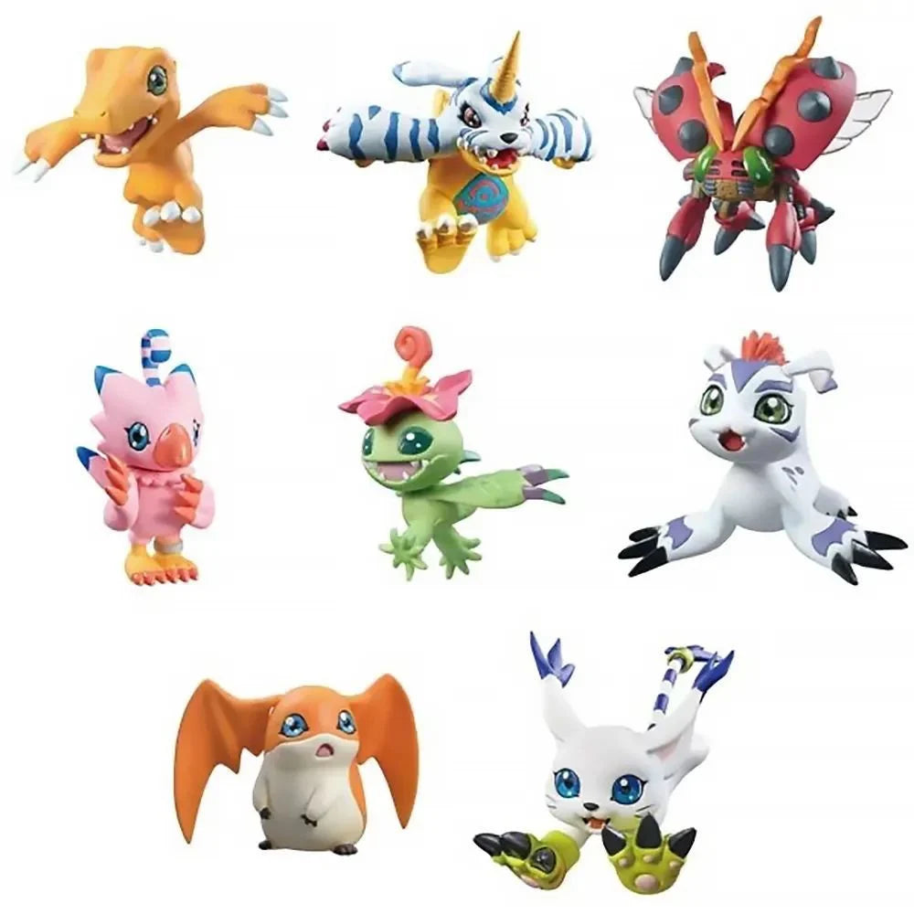 In Stock Bandai Megahouse DATA Anime Digimon Gabumon Tailmon Agumon Original Figure Model Collectible Decoration Ornament Gift