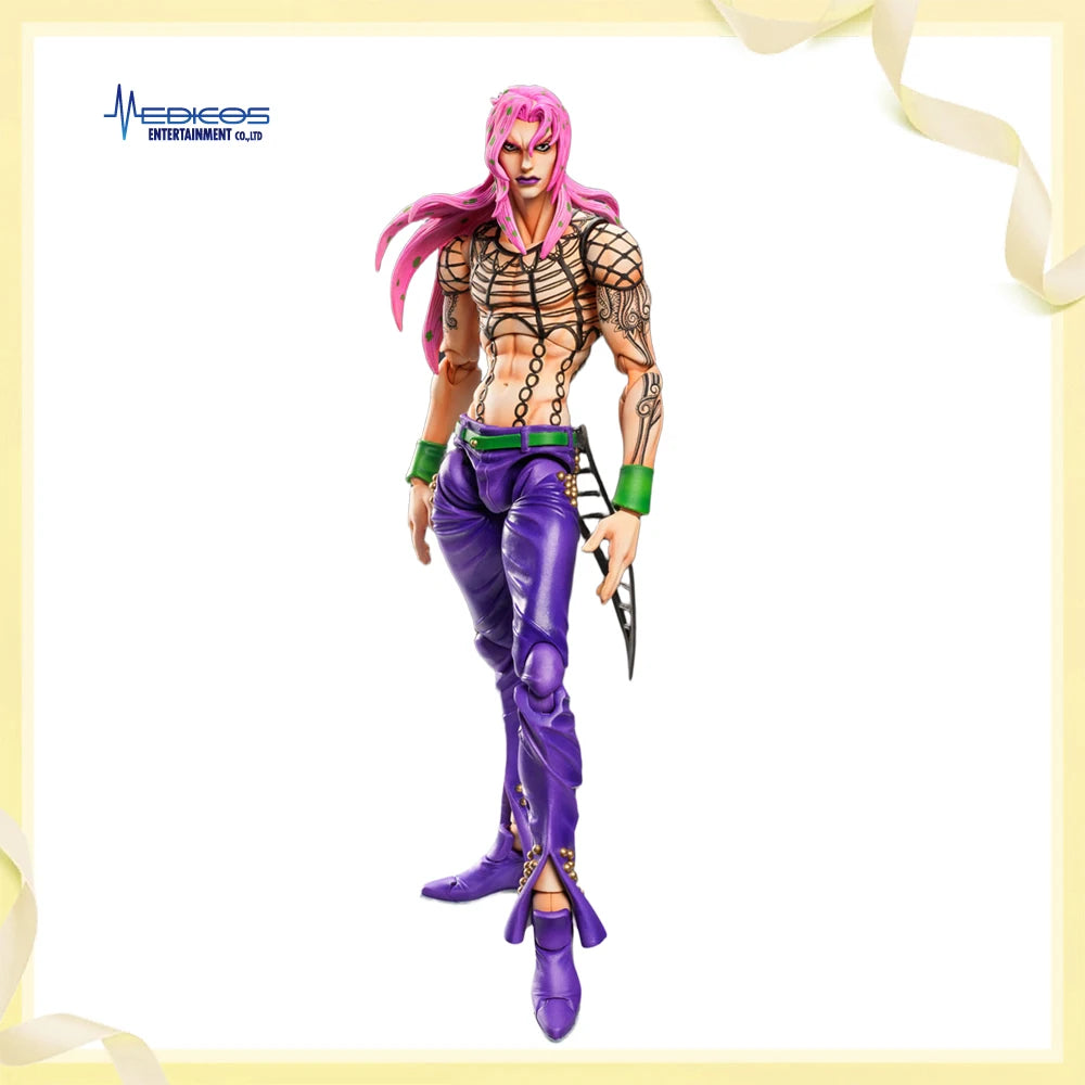 In Stock Original Medicos Entertainment Jojo No Kimyou Na Bouken Ougon No Kaze Diavolo Anime Figure Action Figure Model Gifts