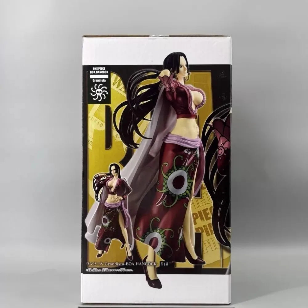 In Stock Bandai Original Genuine Banpresto Anime One Piece Boa Hancock Grandista 28cm Collections Model Toy Figure Birthday Gift
