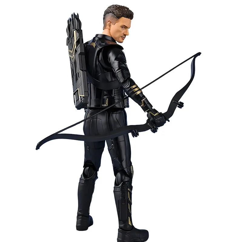 BANDAI Original S.H.Figuarts Hawkeye&Black Widow Anime Action Figures Toys for Boys Christmas Gift Collectible Model Ornaments