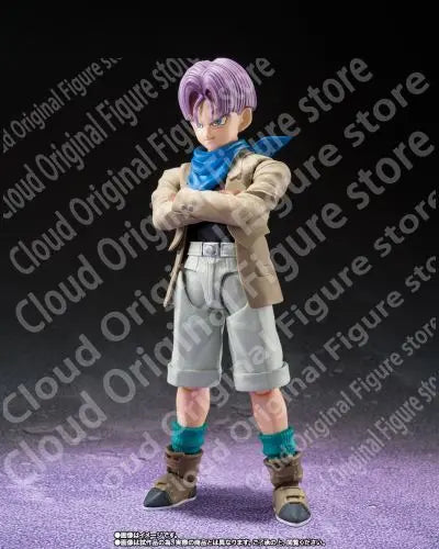 In Stock 100% Original Bandai SHF Dragon Ball GT Trunks Junior Saiyan Aciton Figure Gifts Collectible Model Toys Decoration