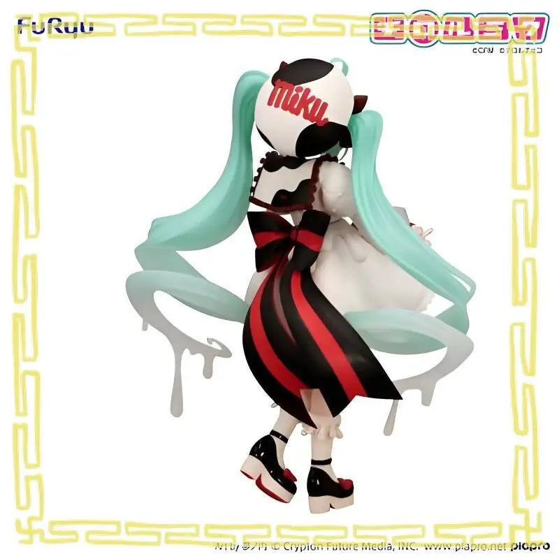100% Genuine Furyu Hatsune Miku Tirol Chocolate - Milk Ver Trio-Try-It Anime Figure Model Collector Desktop Ornament Toy Gift