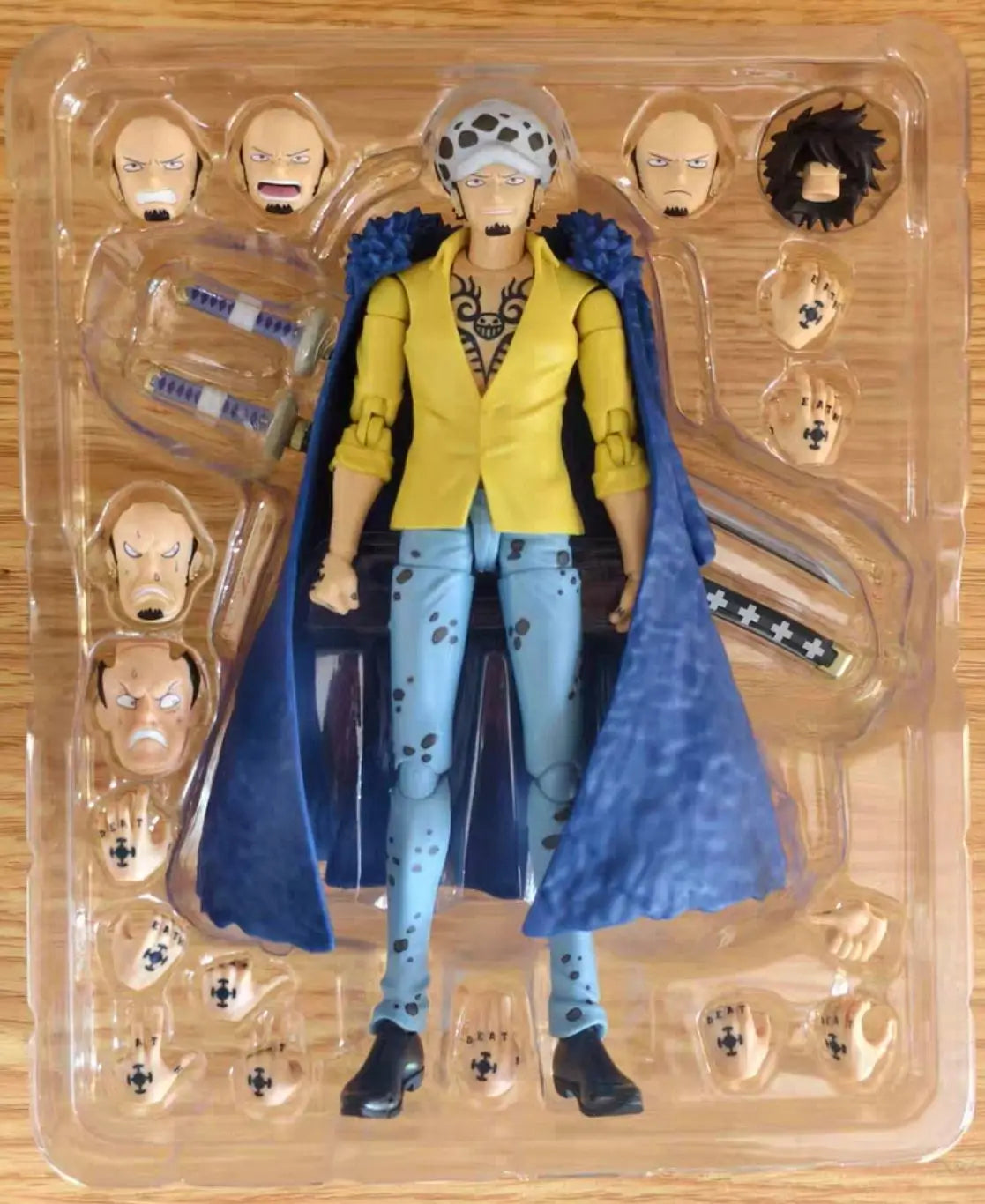 100% Original Bandai S.H.Figuarts SHF One Piece Trafalgar Law Luffy Yamato Anime Action Figures Toys Model Collector SH Figuar