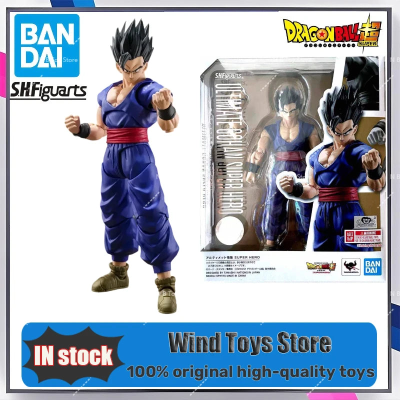 In Stock Bandai S.H.Figuarts SHF Dragon Ball Super Ultimate Supre Hero Son Gohan Superhero Toy Model Collect Gifts