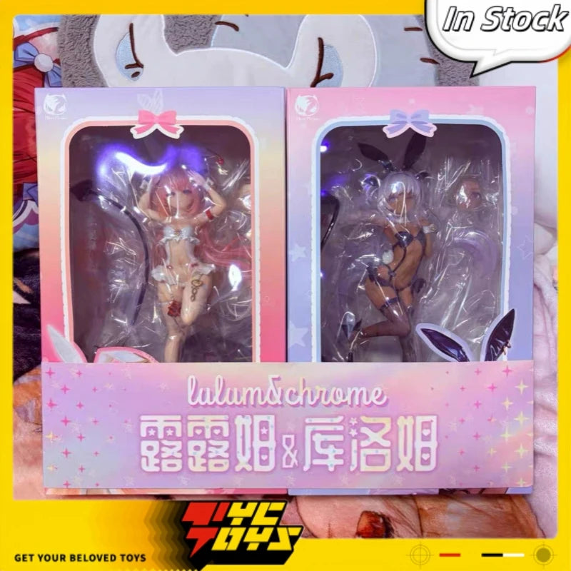 TYCTOYS In Stock 27cm Genuine BearPanda Lulumu Kurumu Thermochromic Pursuit Eye 1/6 Anime Figure Model Toys Ornament Gifts