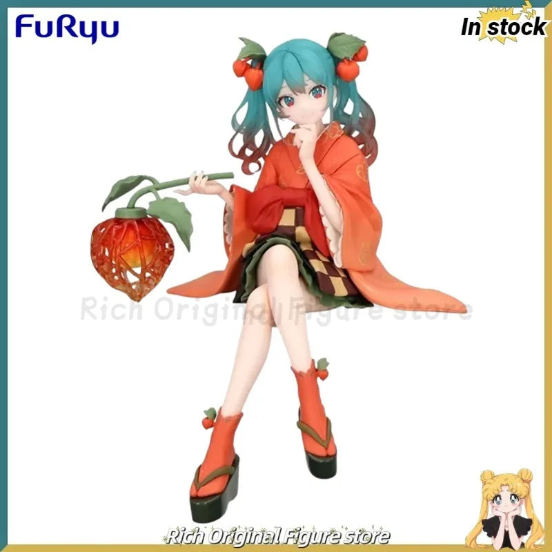 【In Stock】Original FuRyu Flower Fairy Noodle Stopper PiaproーSour Berries FairyーHatin Miku Anime 1/7 Anime Figure Model Toys