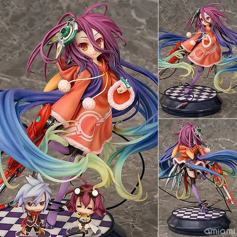 No Game No Life Figuren Zero Shiro Stephanie Dola 22cm Anime Modell Puppen Figuren Action Schwi Jibril Fairy Shampoo Figur