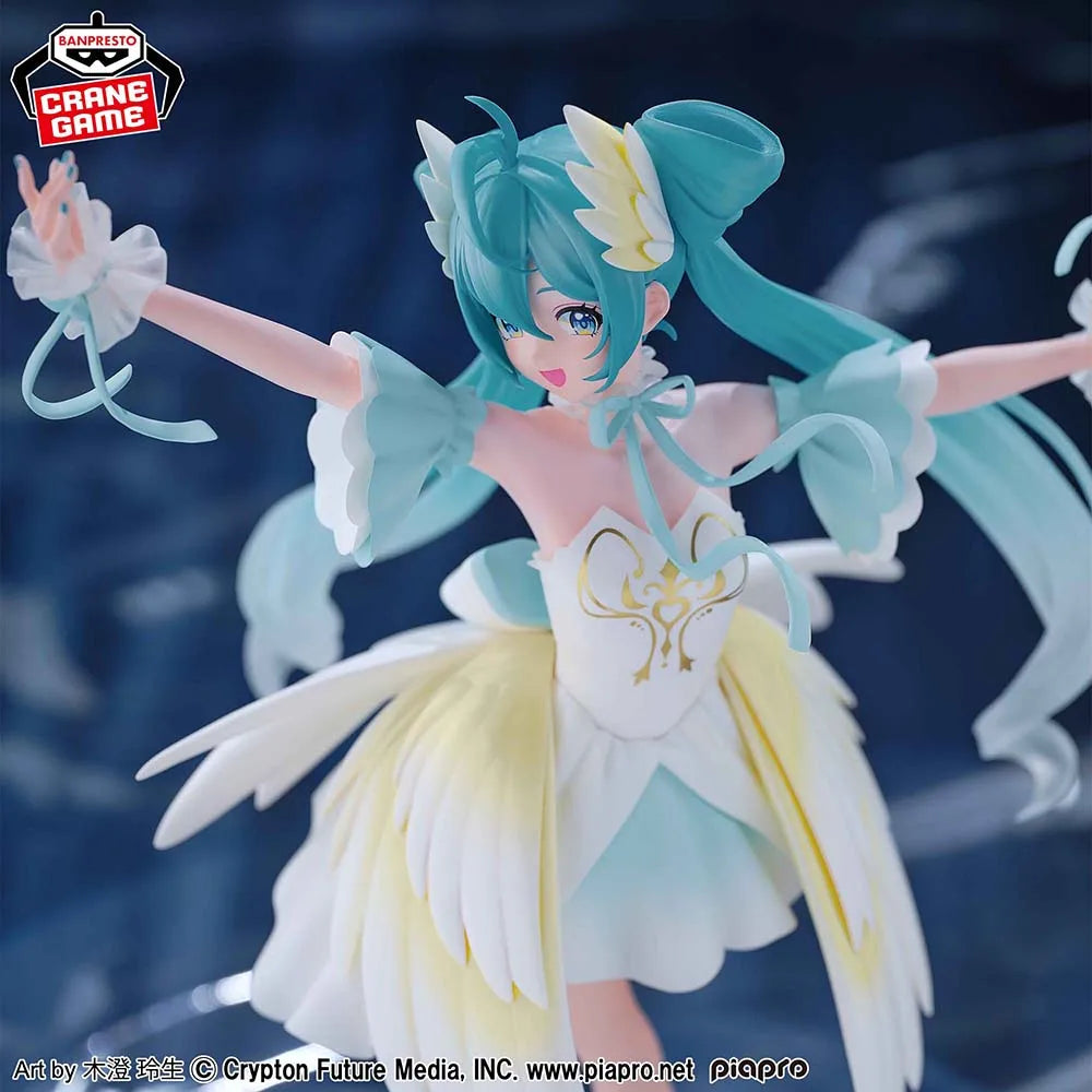 Hatsune Miku swan lake Toy Genuine Figure Model Anime Boxed  Banpresto BANDAI