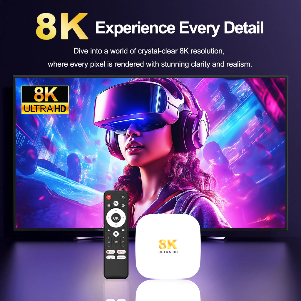 Android 14 TV BOX H96 Max M2 Plus Smart TV Box Support 2.4G/5G WiFi6 Support 8K HDR Video Android TV Set Top Box