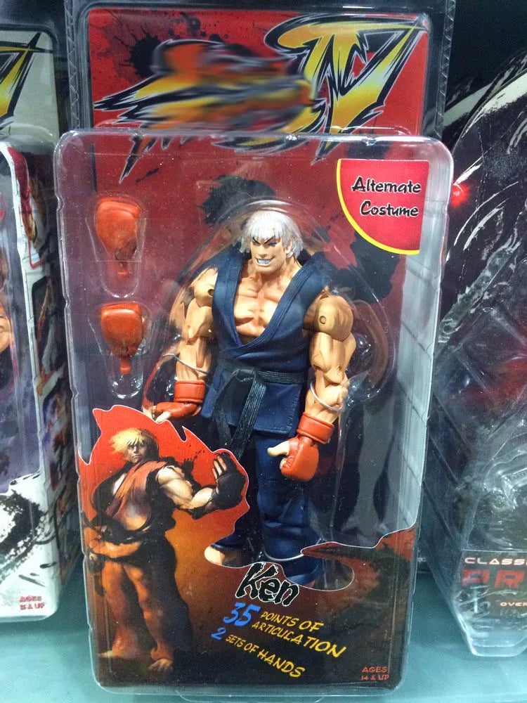 NECA Ken Ryu Figure Chun Li Hoshi Akuma Chunli Gouki Guile Action Figure Toy Doll Gift Movable Decoration Birthday Gifts