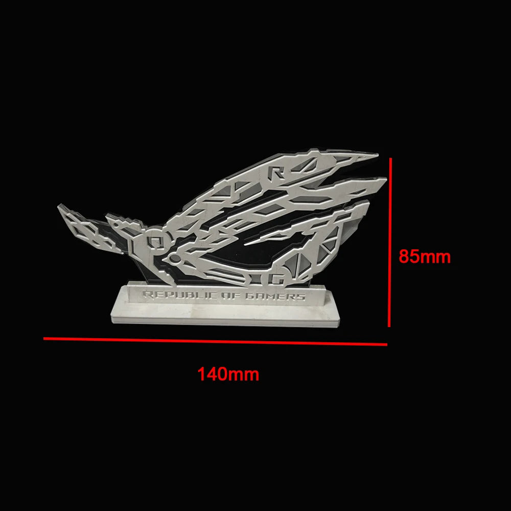 ARGB PC Case ROG Ornaments,DIY Desktop Gaming Cabinet Decorative Figure 5V 3PIN AURA SYNC