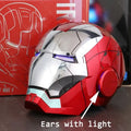 Iron Man Helmet Mk5 Електрическа маска за носене с гласово активиране 1:1 Автоматично отваряне и затваряне Модел Фигурка Играчка за възрастни Подарък