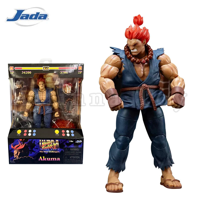 Jada Toys 1/12 6inch Action Figure Ultra Street Fighter II: The Final Challengers Balrog Akuma E. Honda Anime Toy