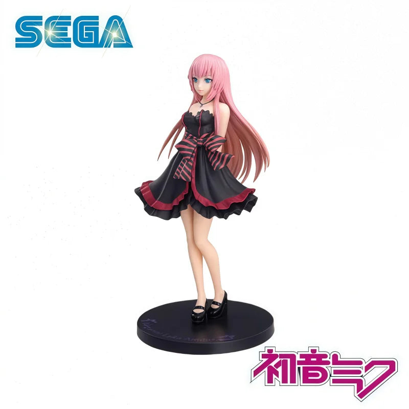 In Stock 100% Original SEGA Hatsune Miku Megurine Luka Action Figure Model Doll Brand New Boexd Anime Characters Garage Toys