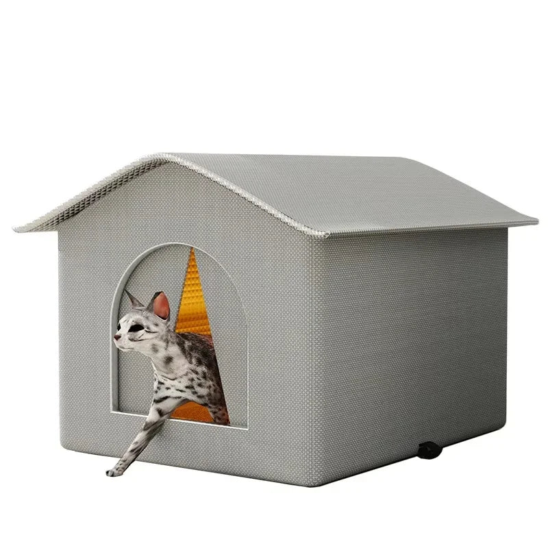 Cat House Waterproof Outdoor Winter Warm Pet Cave Sleeping Beds Tent Foldable Small Dog Puppy Supplies Universal Four Seasons