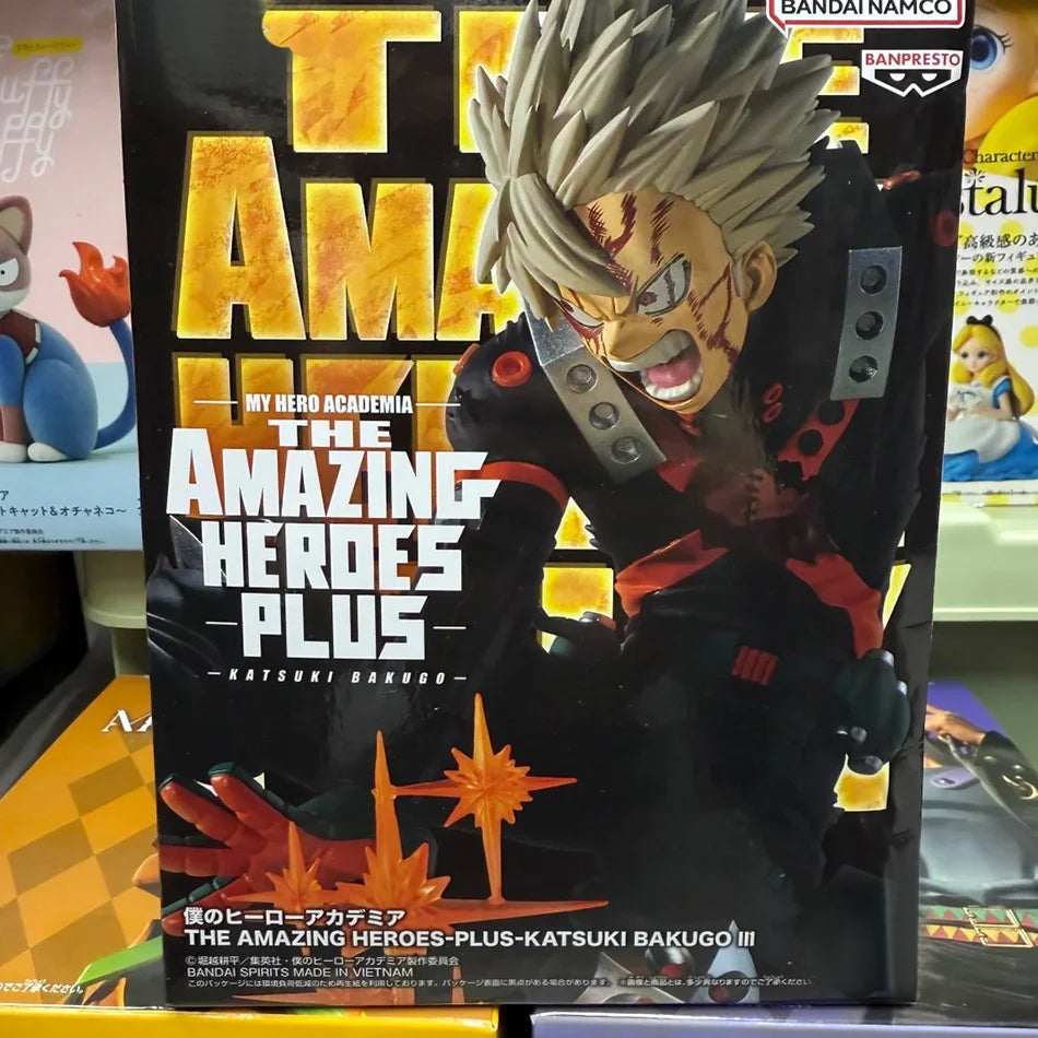 Original BANPRESTO Anime My Hero Academia Action Figures Bakugou Katsuki Model Toys 18cm Action Figures Anime Character Gift