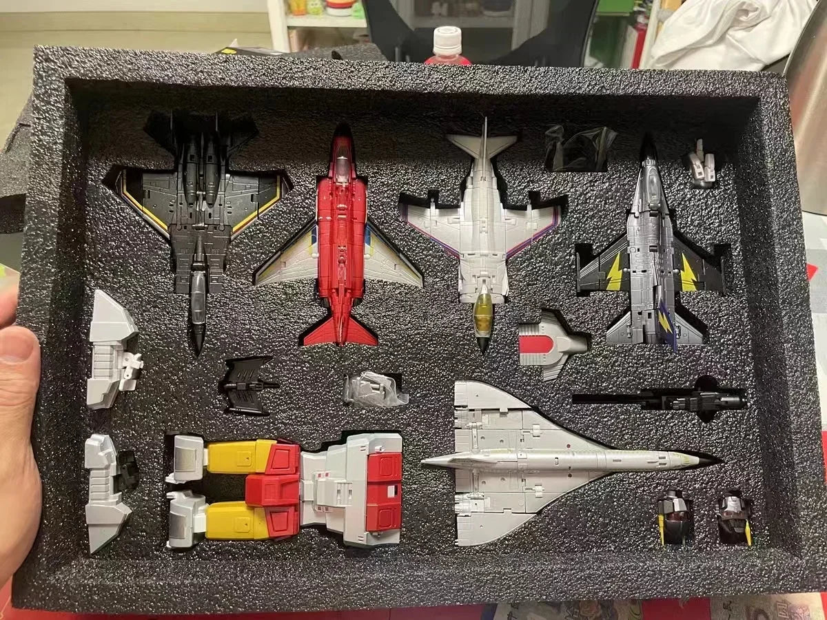 in Stock Transformation ZETA Toys ZC06 ZC-06 Superion Silverbolt Slingshot Skydive Airraid Fireflight Small Proportion Full Set