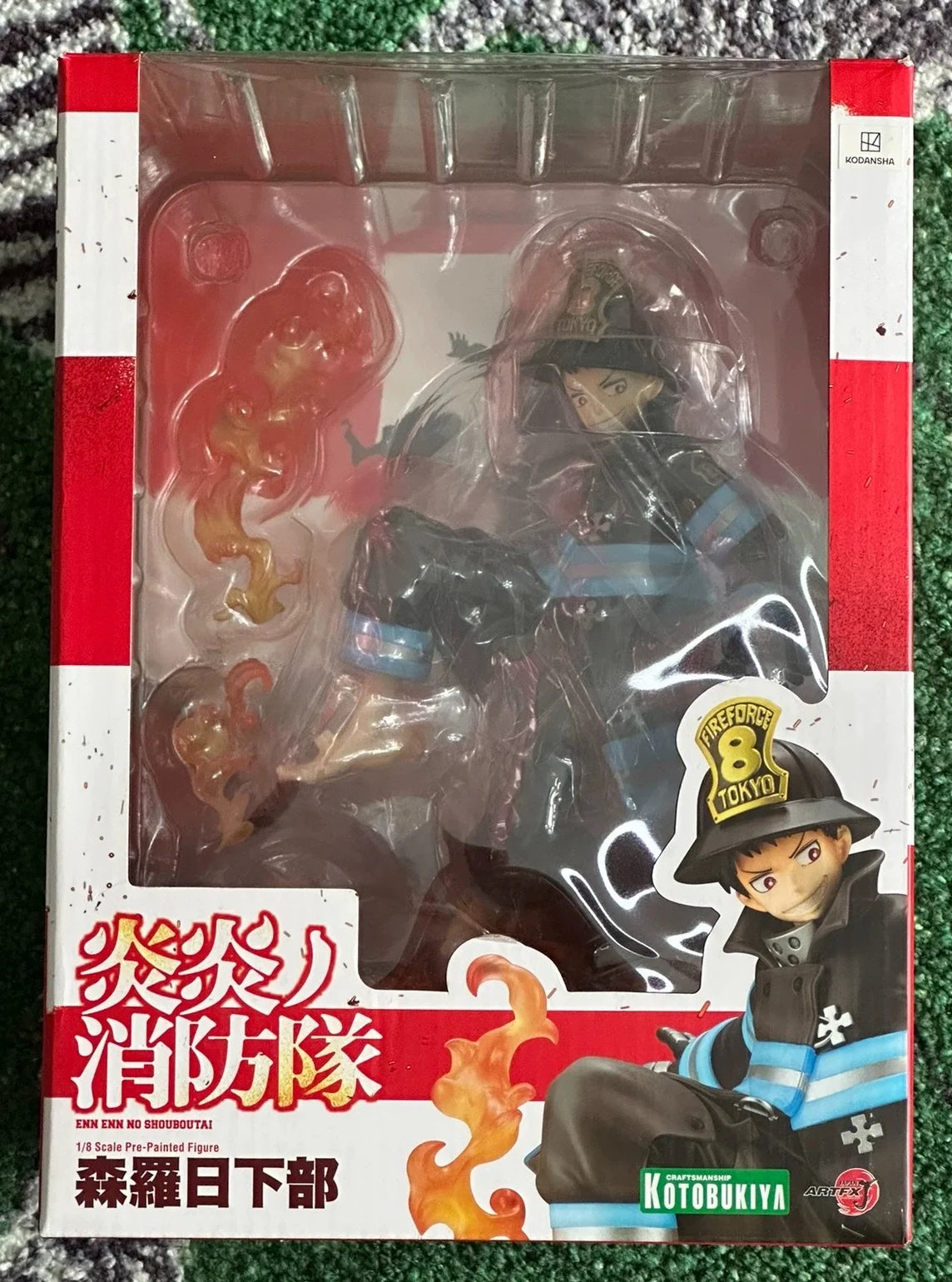 【In Stock】Original KOTOBUKIYA ARTFX J Fire Force Shinra Kusakabe Anime Finished Model Toy Gift